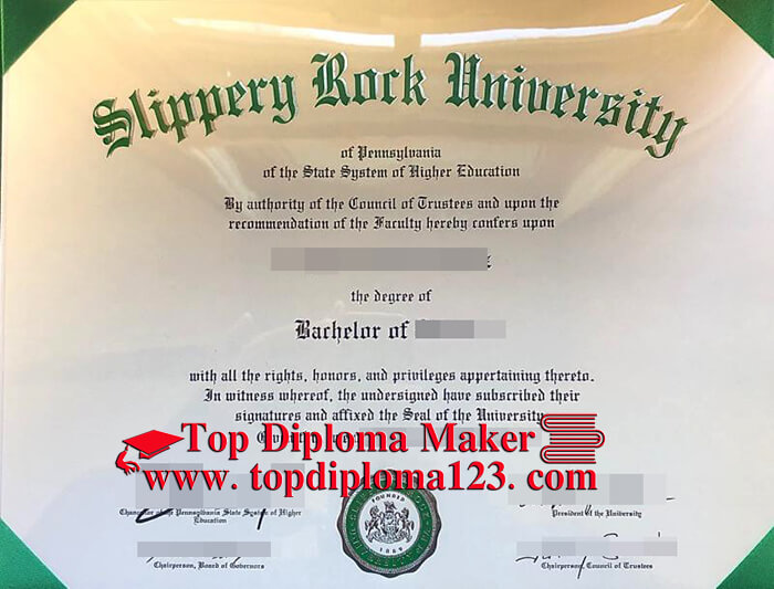 Slippery Rock University degree