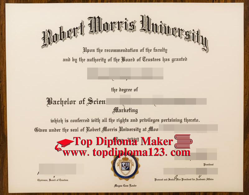 Robert Morris University diploma
