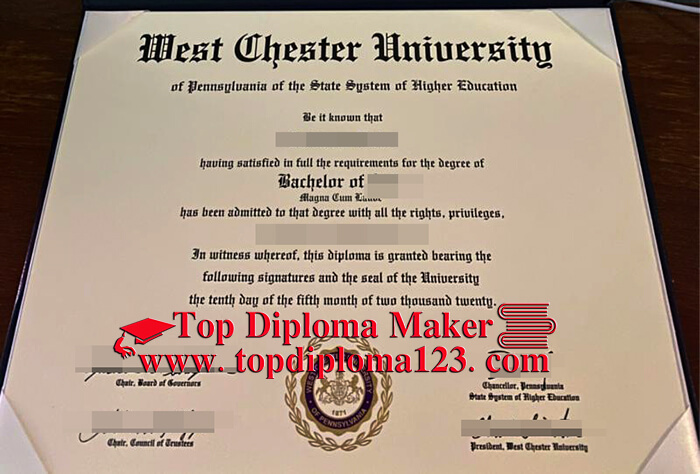 West Chester University diploma