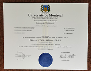How to buy Université De Montréal Diploma Certifi