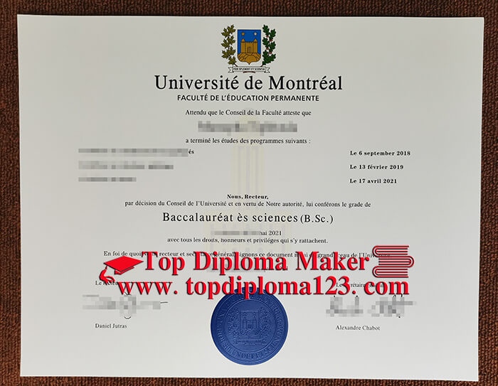  Université De Montréal Diploma