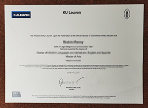 How to get a fake KU Leuven Master of Arts diploma?
