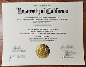 How much to buy a UC Irvine bachelor of science dip