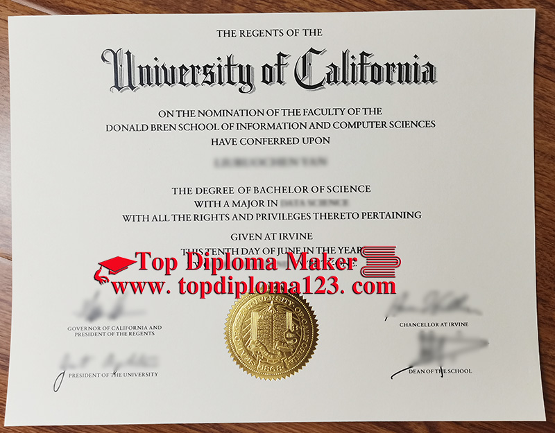 UC Irvine bachelor of science diploma 