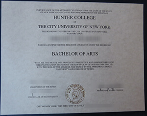 How to buy fake Hunter College diploma? Order a Cit