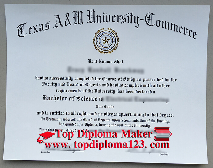  Texas A&M University–Commerce diploma