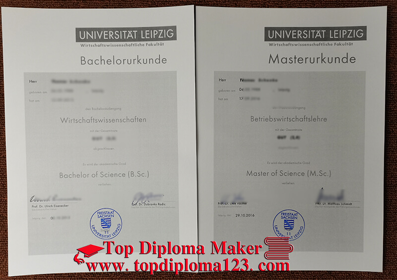  Universität Leipzig Bachelor Urkunde