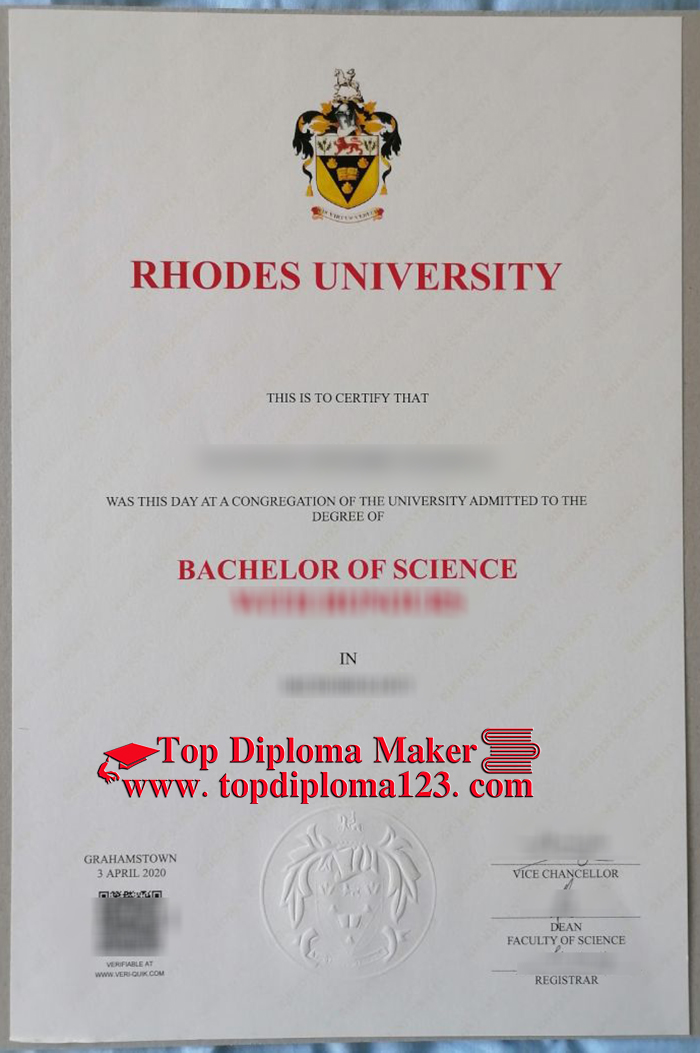 Rhodes University Degree