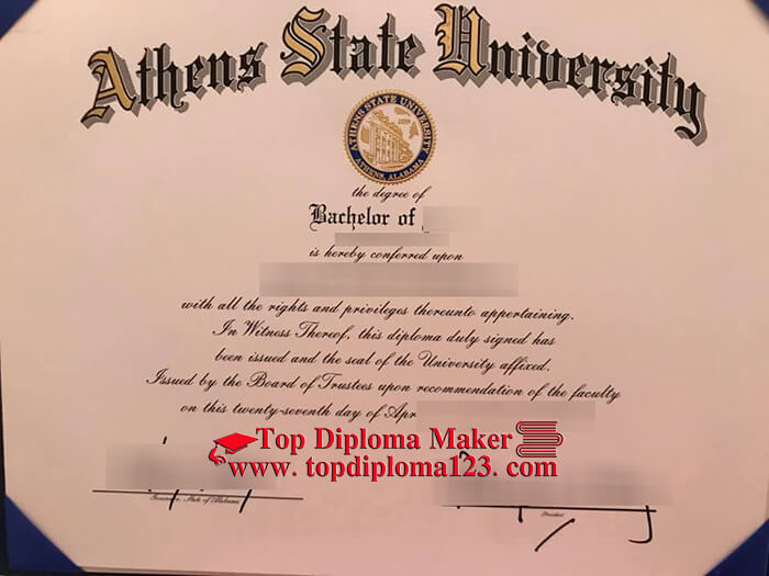 Athens State University Diploma