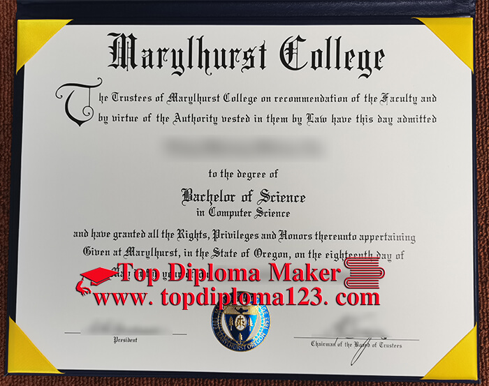  Marylhurst University diploma
