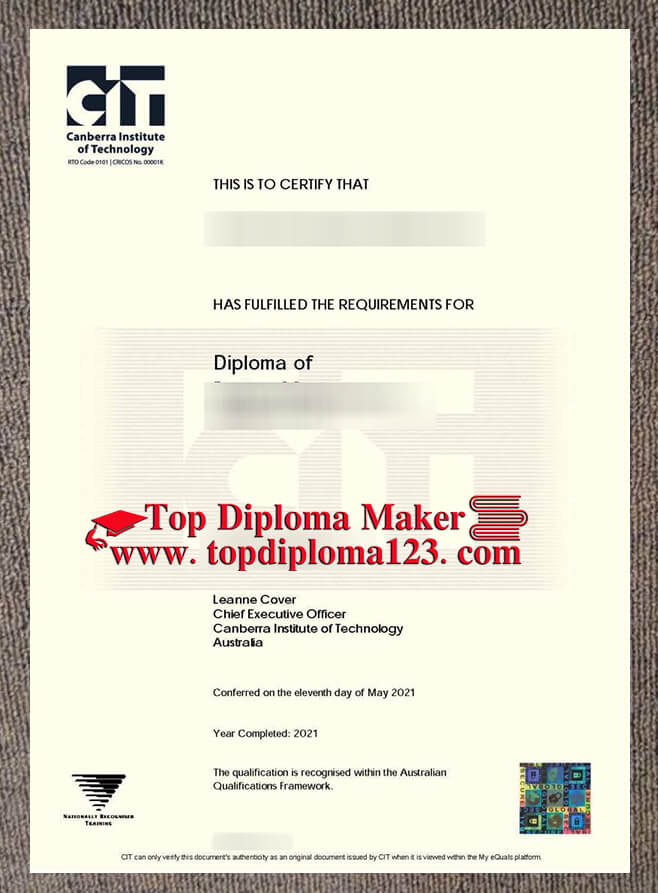 Canberra Institute of Technology diploma