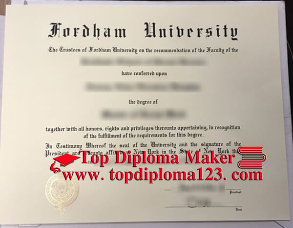  Fordham University Diploma