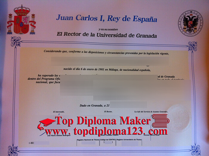 University Of Granada Diploma