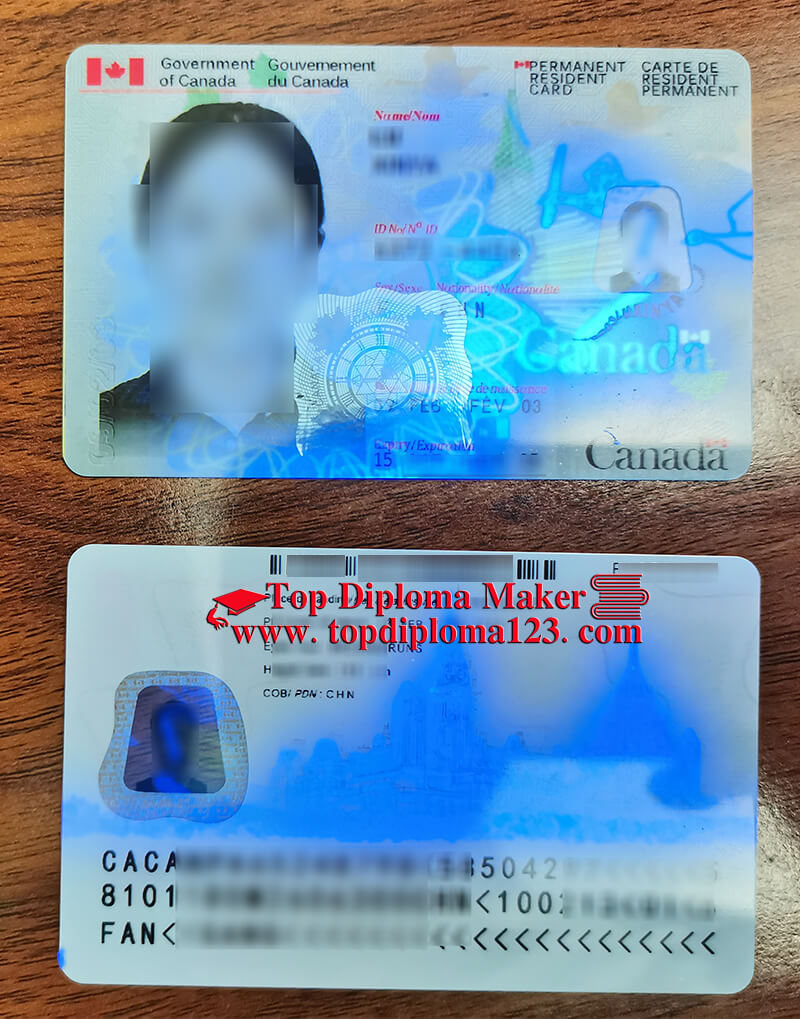 Canadian Permanent Residence card