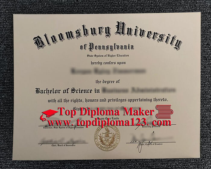 Bloomsburg University of Pennsylvania diploma