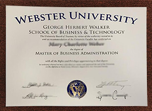 How to buy fake Webster University MBA diploma? 