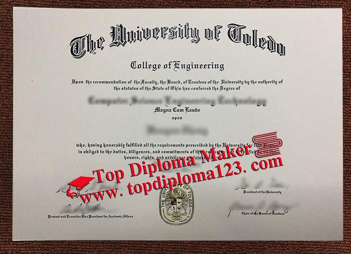 University of Toledo diploma