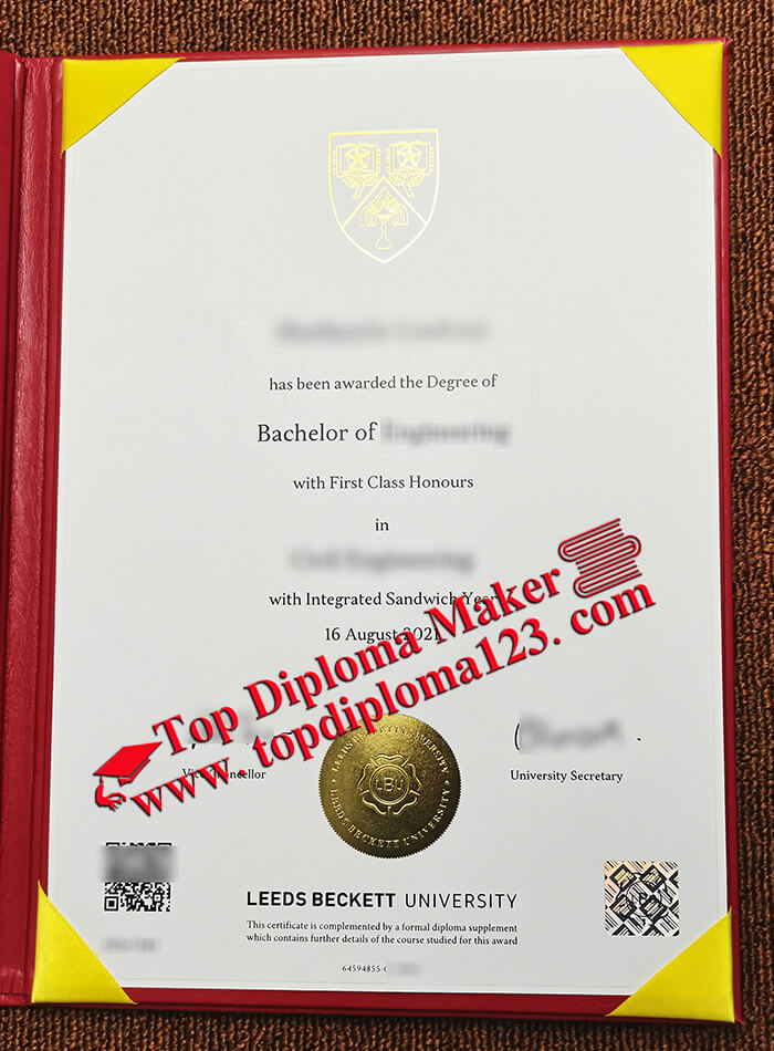 Leeds Beckett University degree, Leeds Beckett University diploma