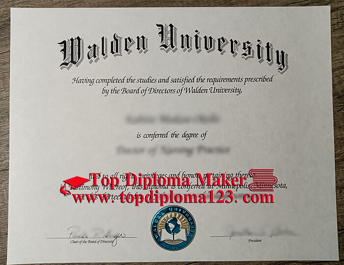 Walden University diploma