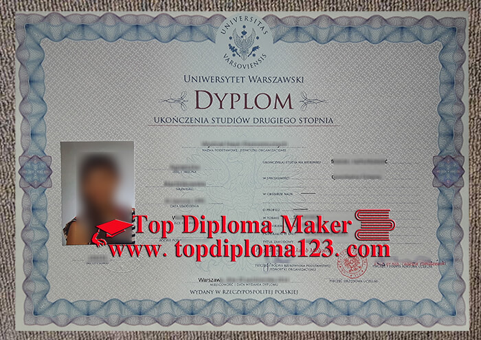 University of Warsaw diploma