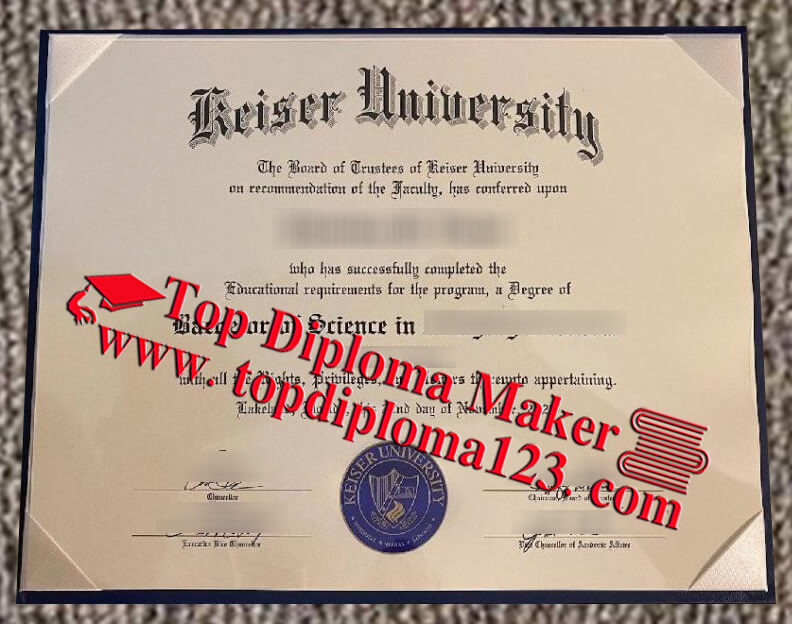 Keiser University diploma