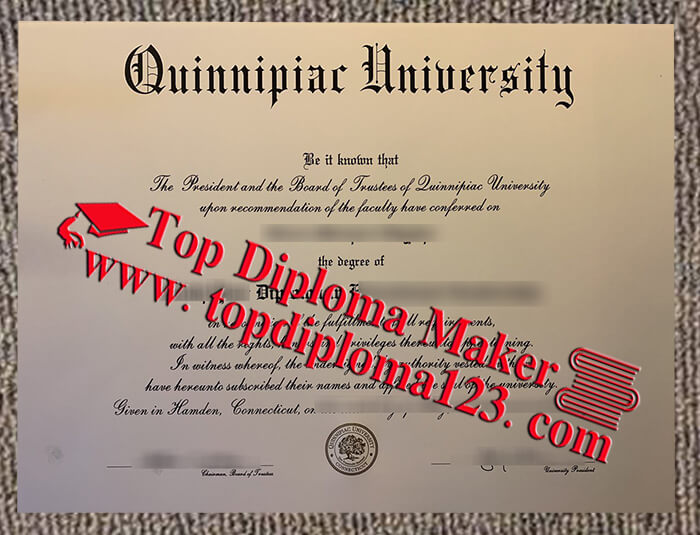 Quinnipiac University diploma