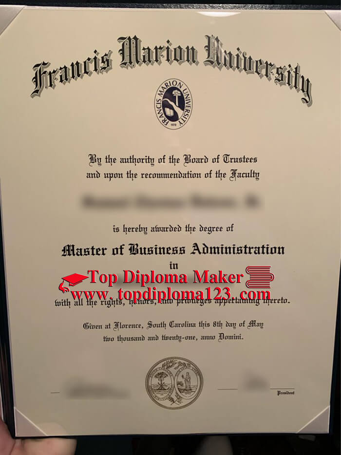 Francis Marion University diploma 