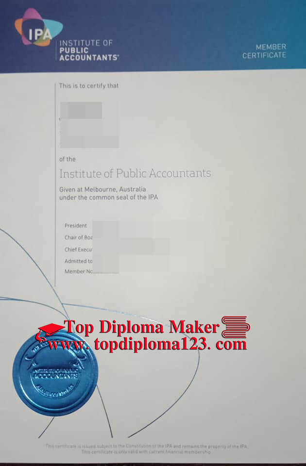 IPA certificate