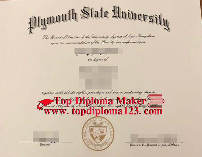 Plymouth State University diploma