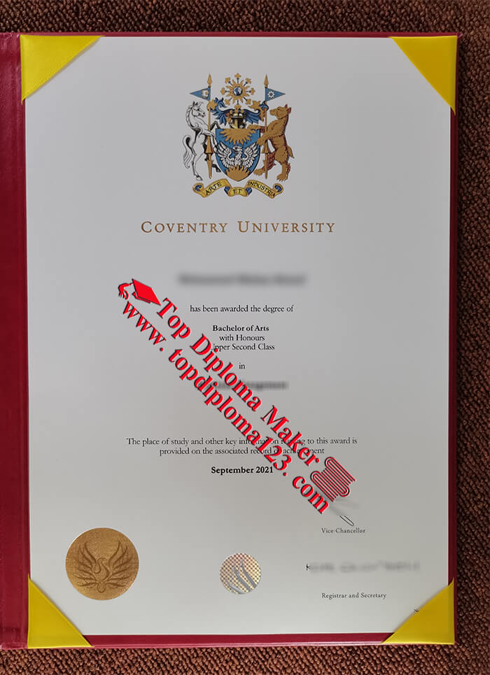Coventry University degree of 2021
