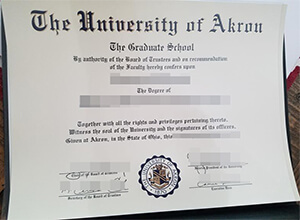 How to order a fake University of Akron degree cert