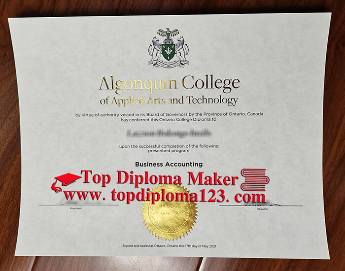 Algonquin College of Business Accounting diploma 