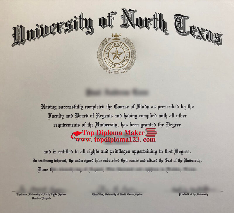 University Of North Texas Diploma