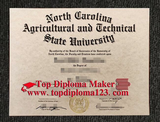 North Carolina A&T diploma 