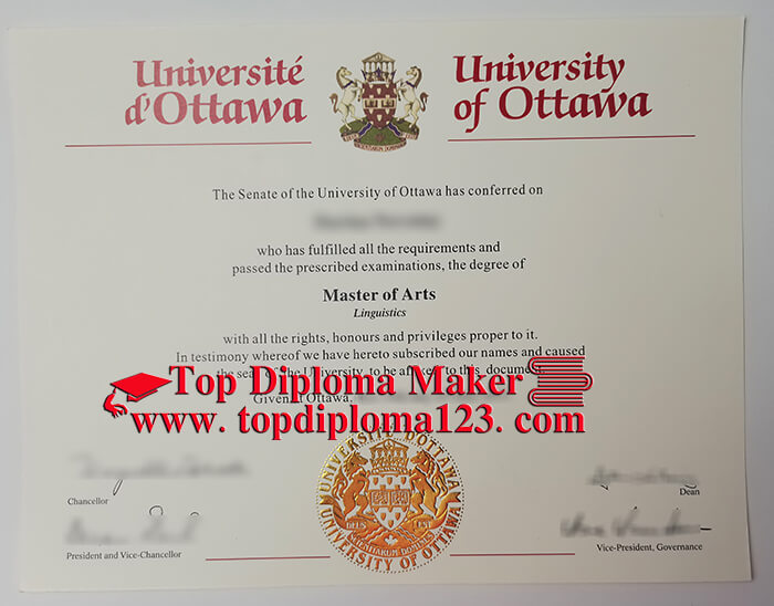 uOttawa Master of Arts degree, University of Ottawa diploma