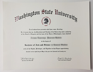 How Much to Order a Wazzu Fake Diploma Certificate?