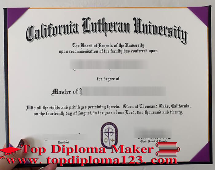 California Lutheran University Diploma, California Lutheran University degree 