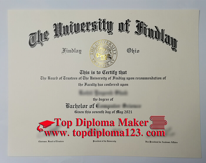 phony University of Findlay bachelor's degree,  University of Findlay diploma 