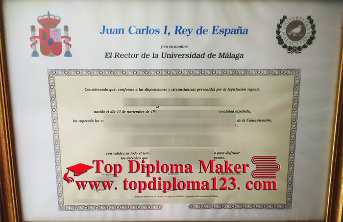 Universidad de Málaga diploma, Buy fake diploma online