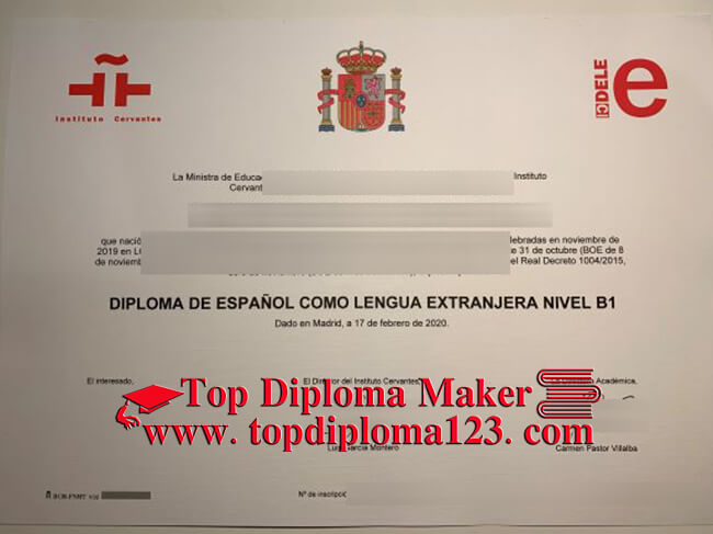  DELE B1 Level diploma