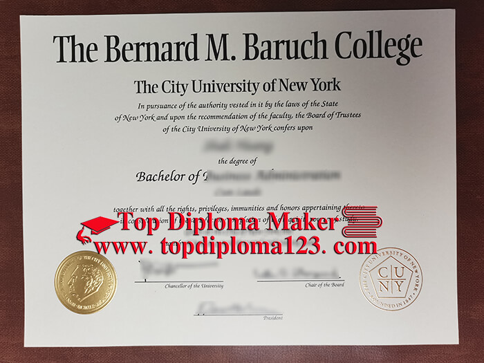 fake Bernard M. Baruch College diploma