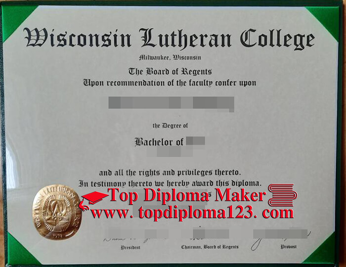  WLC diploma, Wisconsin Lutheran College fake diploma