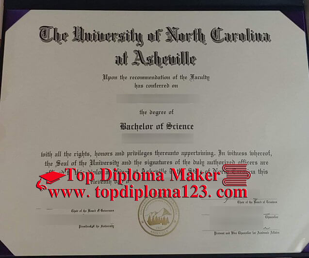 UNCA fake diploma