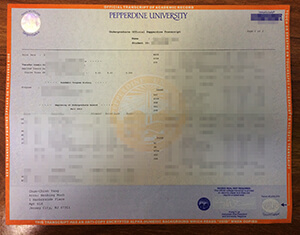 Purchase a Realistic Pepperdine University transcri