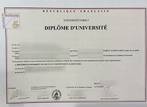 Where to order a Université Paris 5 diploma in Fra