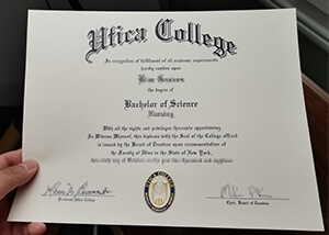 How long to get a Utica College diploma online? 