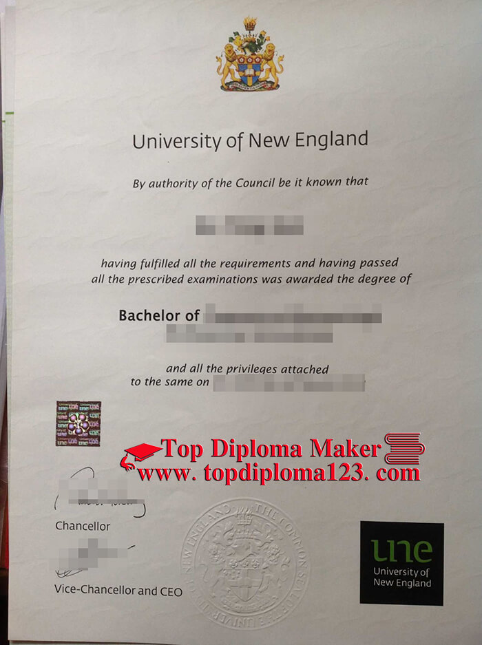 University of New England (Australia) diploma