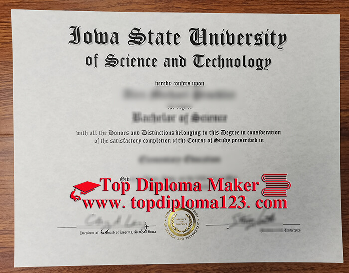 Iowa State University diploma 