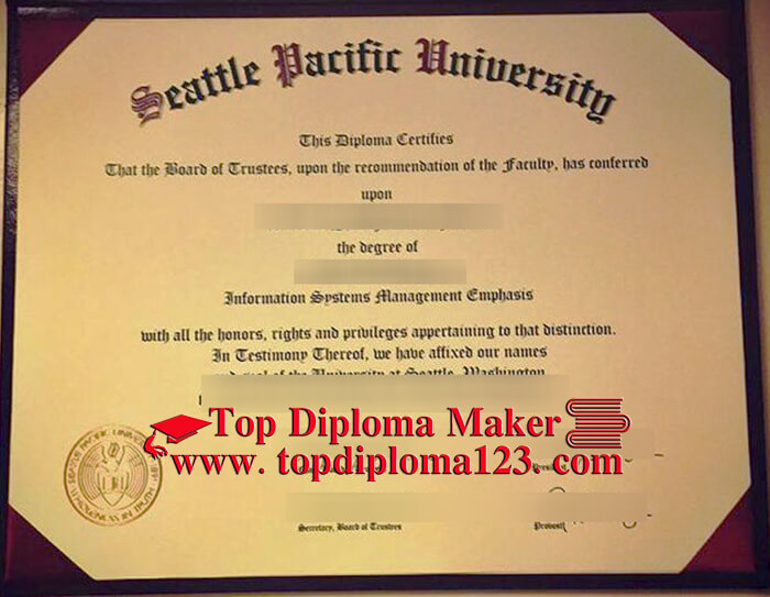 Seattle Pacific University Diploma