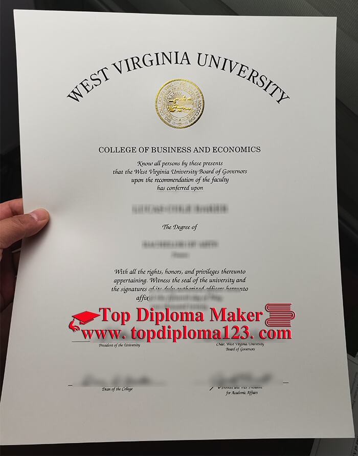  West Virginia University diploma